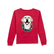 Properly Tied Cabernet Deck the Paws LS Tee