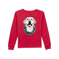 Properly Tied Cabernet Deck the Paws LS Tee