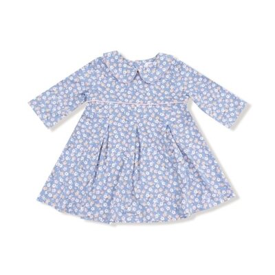 Angel Dear Country Calico Pleat Dress/Legging Set