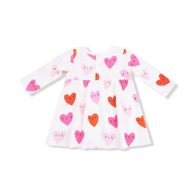 Angel Dear Happy Hearts Simple Dress/Bloomer Set