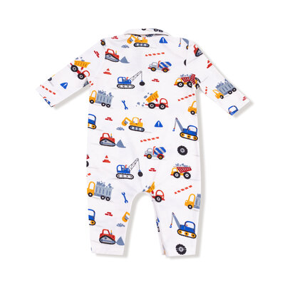 Angel Dear Crayon Construction Polo Romper