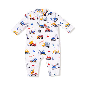 Angel Dear Crayon Construction Polo Romper