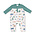 Angel Dear Fishing Things Romper w/ Contrast Sleeves