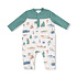 Angel Dear Fishing Things Romper w/ Contrast Sleeves