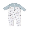 Angel Dear Migrating Mallards Romper W/ Contrast Sleeves