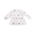 Angel Dear Hearts French Terry Drop Waist Dress