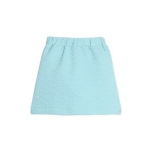 Little English | BISBY Quilted Mini Skirt - Aqua Quilted Trellis