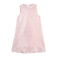 Little English | BISBY Swing Dress - Pink Crinkle Stars