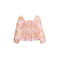 Little English | BISBY Long Sleeved India Top - Lisle Saffron Floral