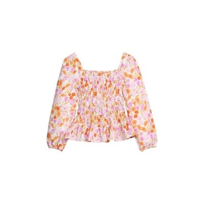 Little English | BISBY Long Sleeved India Top - Lisle Saffron Floral