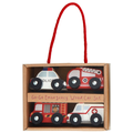 Mud Pie Go-Go Emergency Mini Wood Car Set
