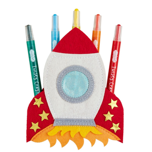 Mud Pie Rocket Twisty Crayon Holder