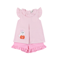 Cypress Row Ghost and Ghouls Penny Pleat Short Set