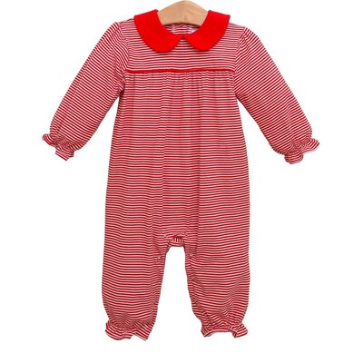 Trotter Street Kids Abigail Romper Red