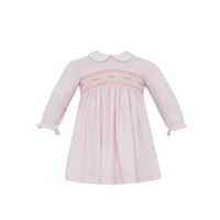 Petit Bebe Rose Pink Knit Dress L/S