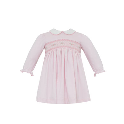 Petit Bebe Rose Pink Knit Dress L/S