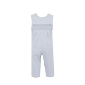 Petit Bebe Marcos Lt. Blue Knit Boys Long Jon Jon