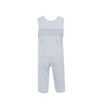 Petit Bebe Marcos Lt. Blue Knit Boys Long Jon Jon