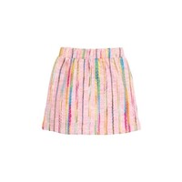 Bisby Wavy Pink Multi Wool Mini Skirt