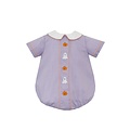Anavini Halloween Purple Gingham Boy's Short Bubble