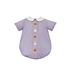 Anavini Halloween Purple Gingham Boy's Short Bubble