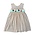 Delaney Ghost Orange/White Smocked Back Wrap Jumper Dress