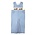 Delaney Pumpkin Truck Blue Gingham Smocked Long Jon Jon
