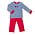 Ishtex Textile Products, Inc Christmas Train Boy's Pants Set Blue Stripe