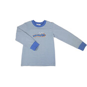 Ishtex Textile Products, Inc Train Boy's Pants Set Blue Stripe