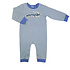 Ishtex Textile Products, Inc Train Boy's Romper Blue Stripe