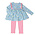 Ishtex Textile Products, Inc Floral Leggings Set-Blue