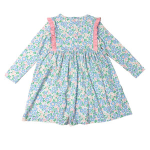 Ishtex Textile Products, Inc Floral Girl's Dress-Blue