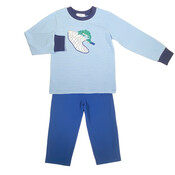 Ishtex Textile Products, Inc Trout Boy's Pants Set-Blue Stripe