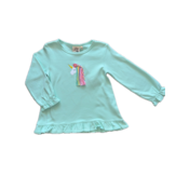 Luigi Lt Jade Unicorn Ruffle Swing Top