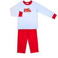 Ishtex Textile Products, Inc Fire Engine Boy's Pants Set