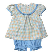 Ishtex Textile Products, Inc Fall Plaid Bloomers Set