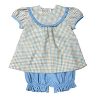 Ishtex Textile Products, Inc Fall Plaid Bloomers Set