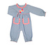 Ishtex Textile Products, Inc Flower Girl's Romper Blue Stripe