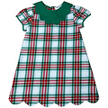 Ishtex Textile Products, Inc Red/Green Plaid Dress
