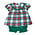 Ishtex Textile Products, Inc Red/Green Plaid Bloomers Set