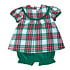 Ishtex Textile Products, Inc Red/Green Plaid Bloomers Set