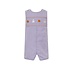 Anavini Halloween Purple Gingham Boys Short Jon Jon