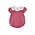 Anavini Valentine Day Red Gingham Girls Short Bubble W/ Scalloped Collar