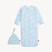 Magnetic  Me Blue Herds of a Feather Modal Gown w/Hat