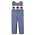 Anavini Turkey Boys Navy Blue Gingham Boys Long Jon Jon