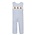Petit Bebe Puppies Boys Blue Knit Check Boy Long Jon Jon