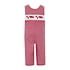 Anavini Valentine Planes Boy Red Gingham Long Jon Jon