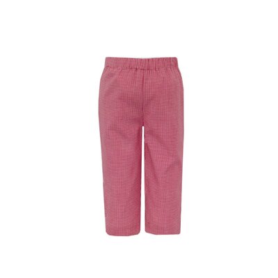 Anavini Valentine Planes Boy Red Knit LS Shirt w/ Red Gingham Pants