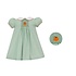 Anavini Pumpkin Patch Girls Green & Blue Check Float Dress