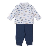 Kissy Kissy Stop & Go Traffic Print Pant Set